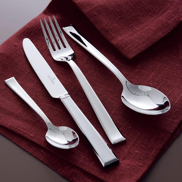 Villeroy & Boch – Victor Besteckset 68 teilig für 12 Personen Silber/Platin, Spülmaschinenfest, Rost