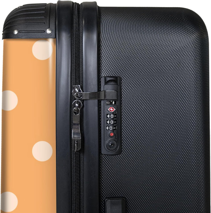 NoBoringSuitcases.com® Koffer XL Gross 77x51.5x28 cm Reisekoffer mit 4 Rollen Leicht Trolley Hartsch