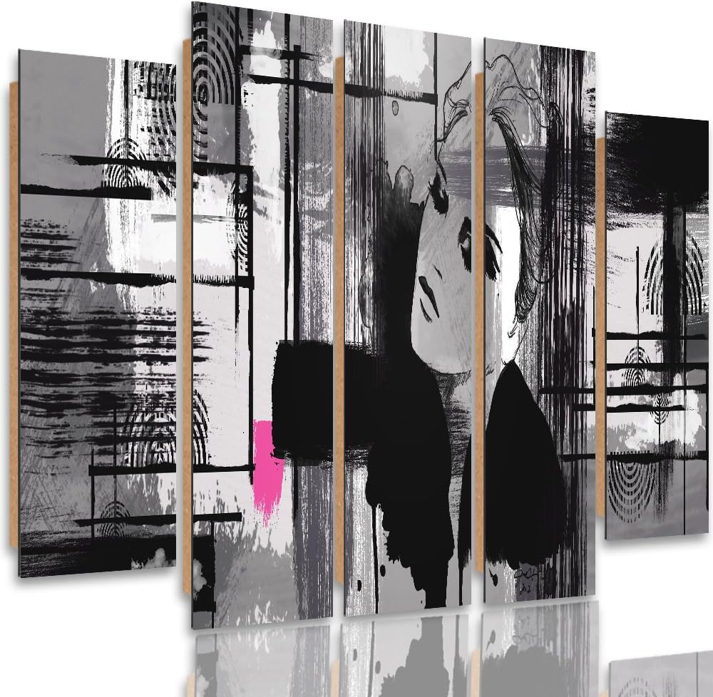 Feeby. Wandbild - 5 Teile - Deco Bild, gedrucktes Bild, Foto, Deco Panel, XXL, 5-Teilig, Typ B, 250x