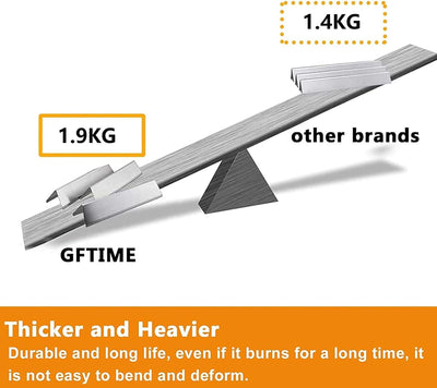 GFTIME 38,9cm Flavorizer Bar 7635 für Weber Spirit I E210/220 & II E210/S210 (mit vorderen Brennerkn