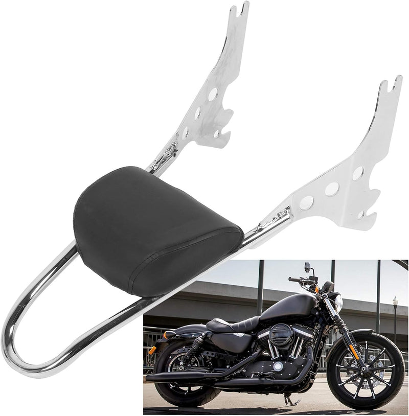 aqxreight - Sissy Bar mit R¨¹ckenlehne Motorrad PU R¨¹ckenlehne Beifahrer Pad Fahrer Fahrer Sissy Ba