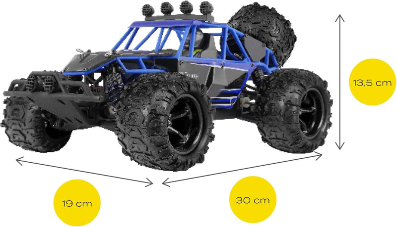 Overmax X-Flash Ferngesteuertes Auto RC Auto, Reichweite von 100 Meter, Geschwindigkeit bis zu 45 km