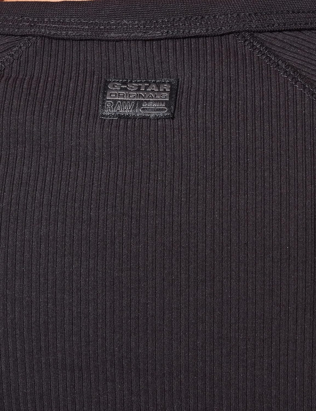 G-STAR Damen Slim Rib R T Ls Wmn Tops XXS Schwarz (Dk Black D23343-d493-6484), XXS Schwarz (Dk Black