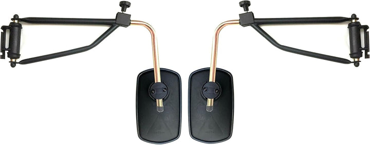 2x Aussenspiegel 260x155 mm ø14-30 mm E20 und Spiegelhalter für Traktor LKW Bagger