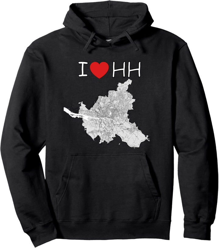 Ich liebe Hamburg - I love Hamburg Pullover Hoodie