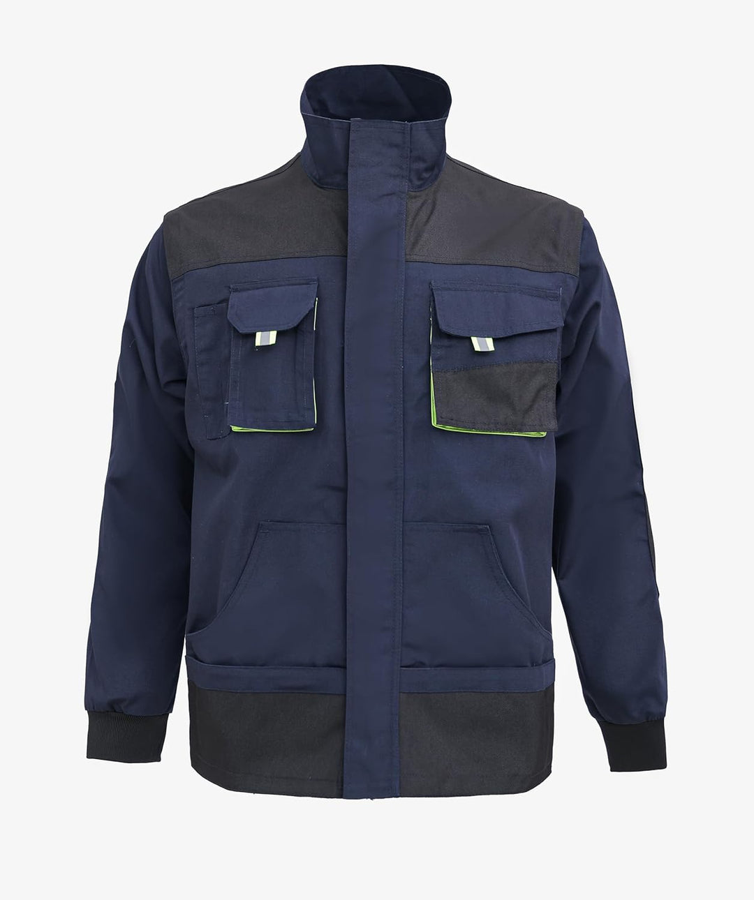 WORK IDEA Herren-Arbeitsjacke mit mehreren Taschen, strapazierfähigem Canvas L Marine, L Marine