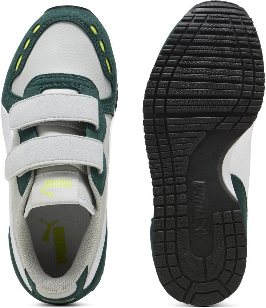 PUMA Unisex Kinder Cabana Racer Sl 20 V Ps Sneaker 28 EU Cool Light Gray Puma White Dark Myrtle Lime