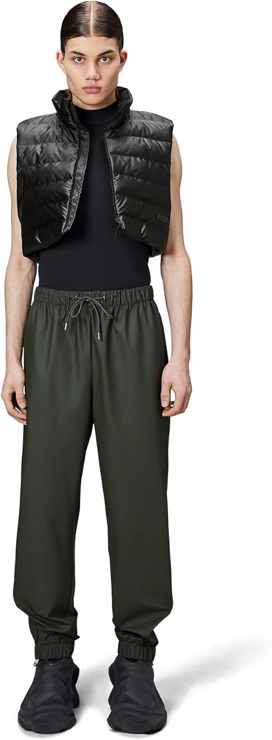 RAINS Unisex Normale Hose XS Grün, XS Grün