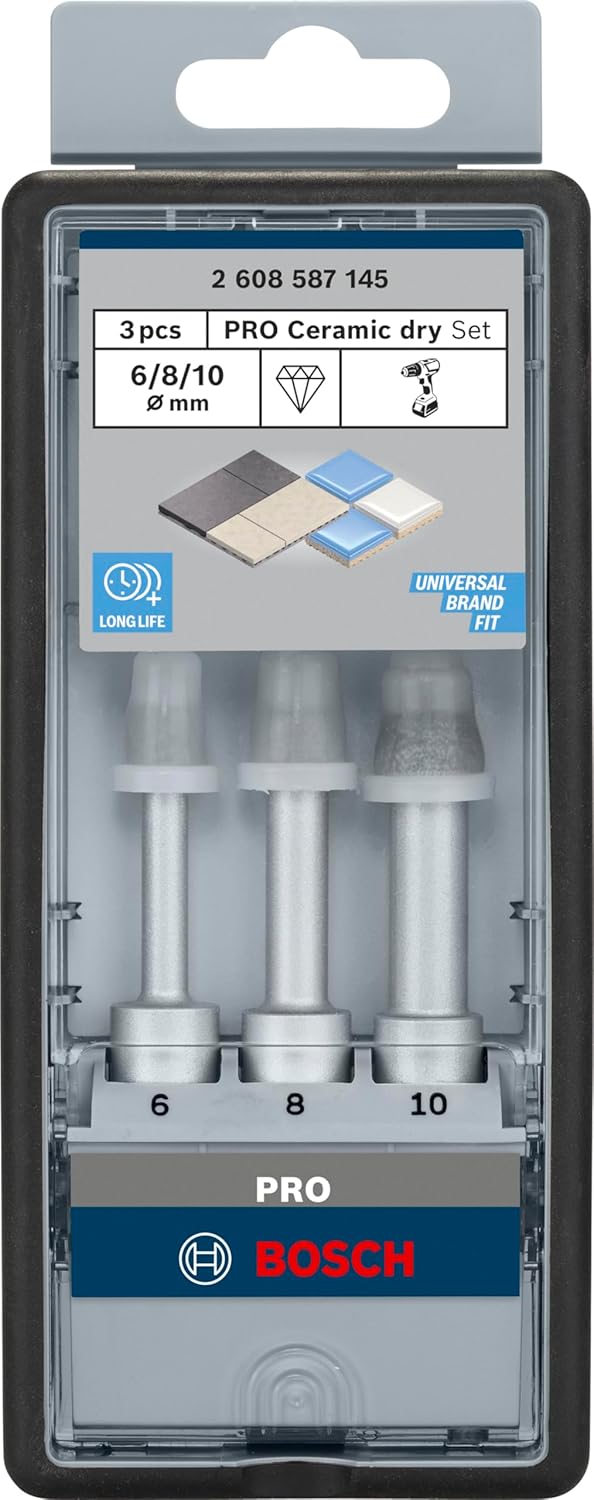 Bosch Professional 4tlg. Diamant-Bohrer-Set trocken Easy Dry 4tlg. Set, 4tlg. Set