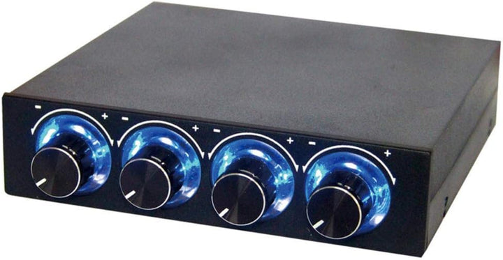 Lüfterdrehzahlregler für PC, Geschwindigkeitsregler mit 4 einstellbaren Kanälen für Computer Ventila