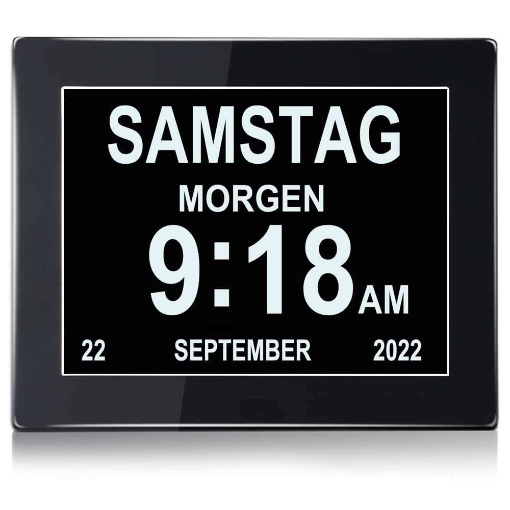 Digital Wecker, Digitaler Kalender Tag Uhr Für, Demenz, sehschwachen Gelesen Werden, Kinder, Seniore