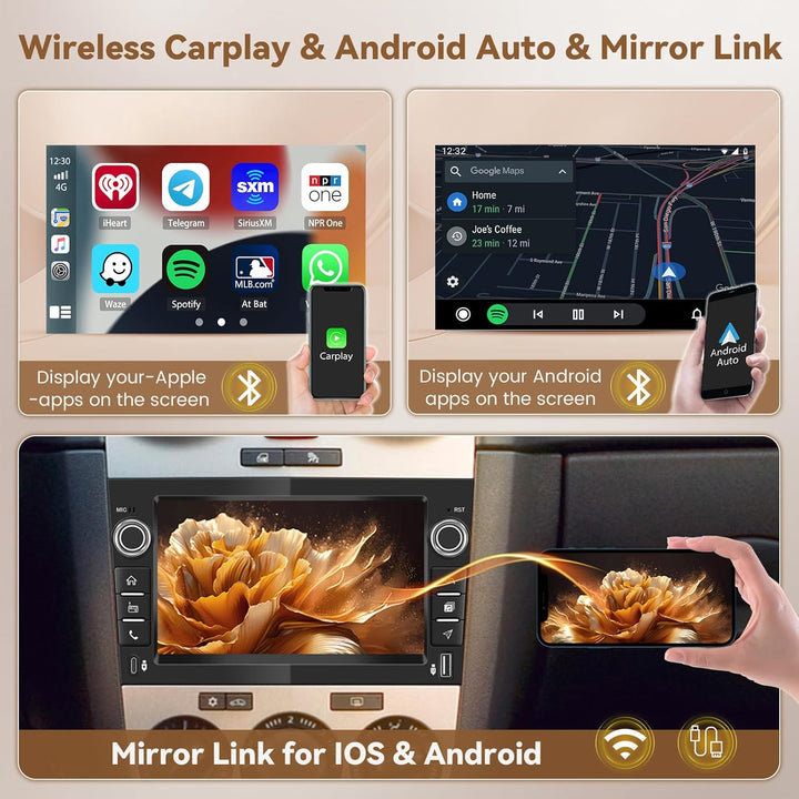 Hikity Android 15 4+128G Autoradio für Opel Corsa Astra Antara Meriva Combo Signum Zafira mit 7'' In