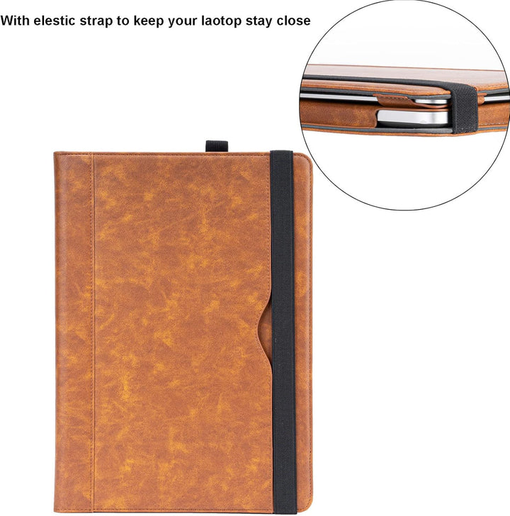 TYTX Kompatibel mit MacBook Pro 14 Hülle Zoll Leder Case 2021 A2442 M1 Pro/M1 Max, Laptop-Hülle Foli