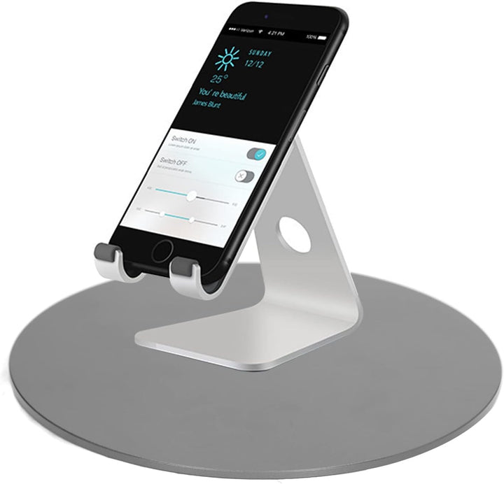QANYEGN Drehscheibe, Rund 360° drehbare Monitor-Drehscheibe aus Aluminium für Fernseher, Lautspreche