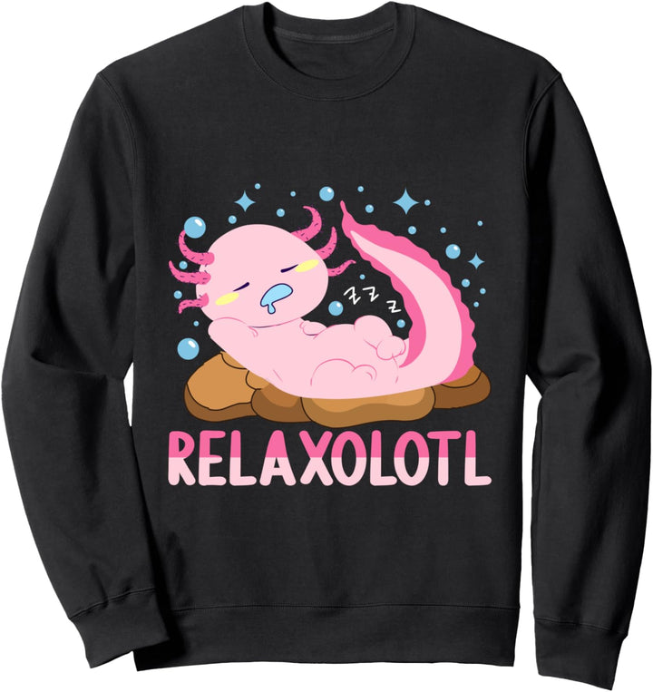 Leicht abgelenkt von Relaxolotl sind mein Krafttier Sweatshirt