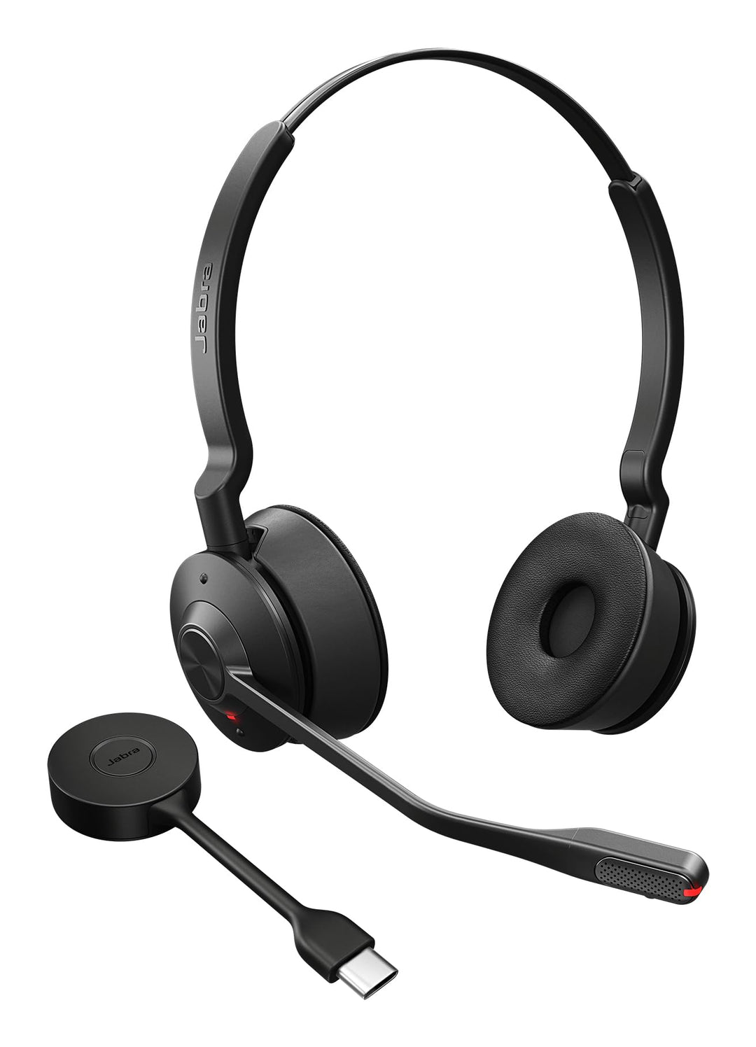 Jabra Engage 55 SE Convertible Headset UC mit Ohrbügel, Link 400c DECT Adapter USB-C, Engage 55 Desk