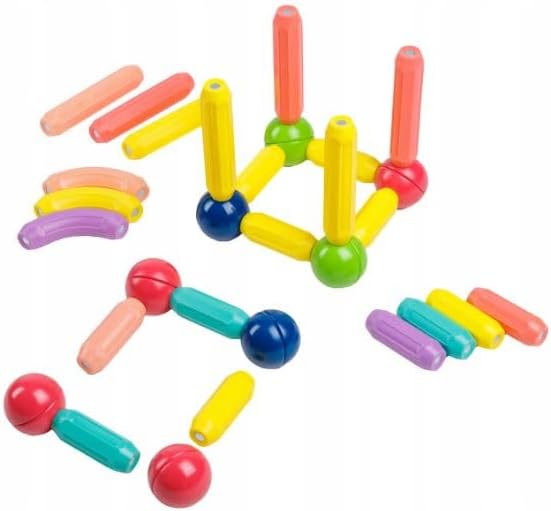 Kinderplay Grosses magnetischen Bausteinen und Stangen Spielzeugset KP4192