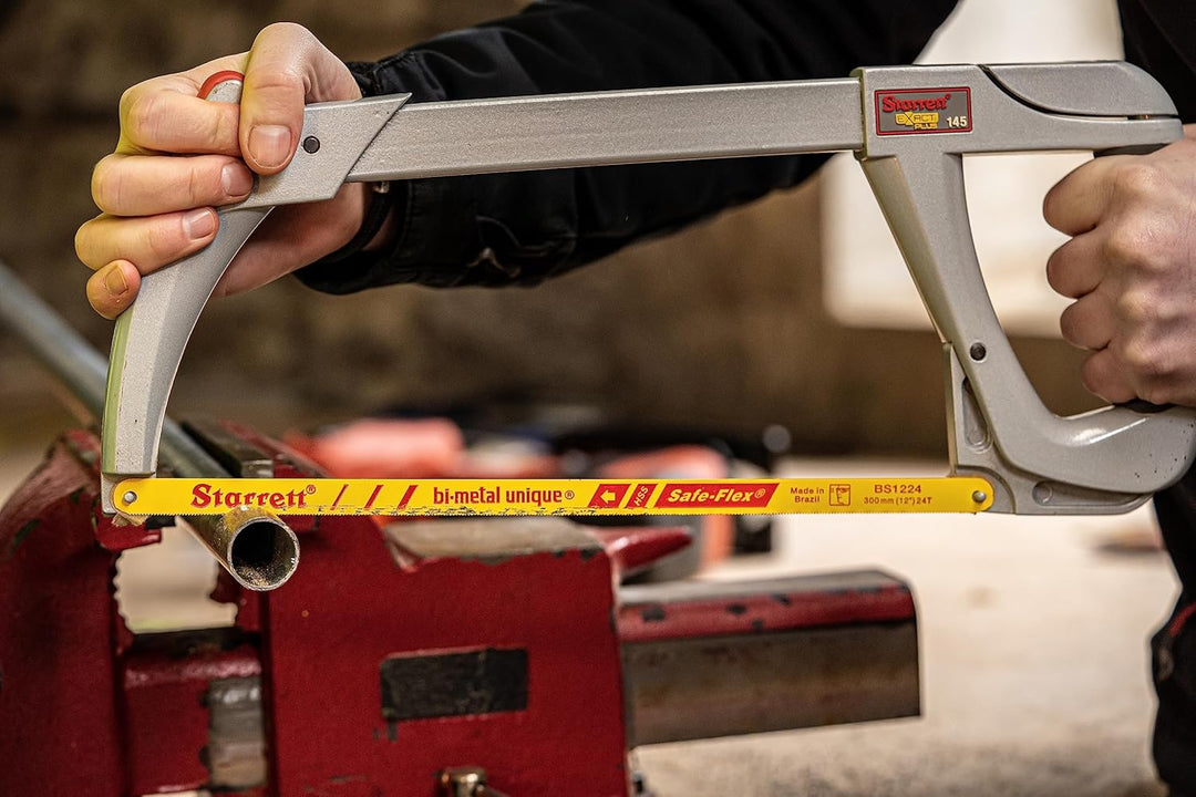 Starrett HSS Handbügelsägeblätter - 50er Pack RS1224 Redstripe Massive Schnellarbeitsstahl Gerade Sc