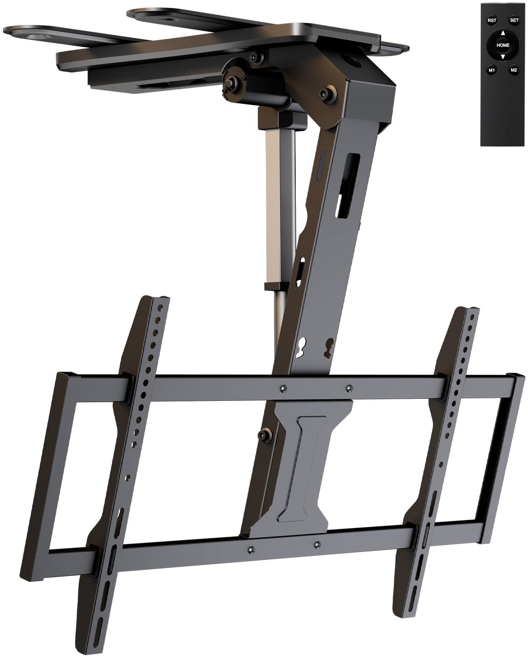 TV-Deckenhalterung Elektrisch für 37-86 Zoll - TV Halterung Decke Elektrisch Klappbar, Neigbar, Mit