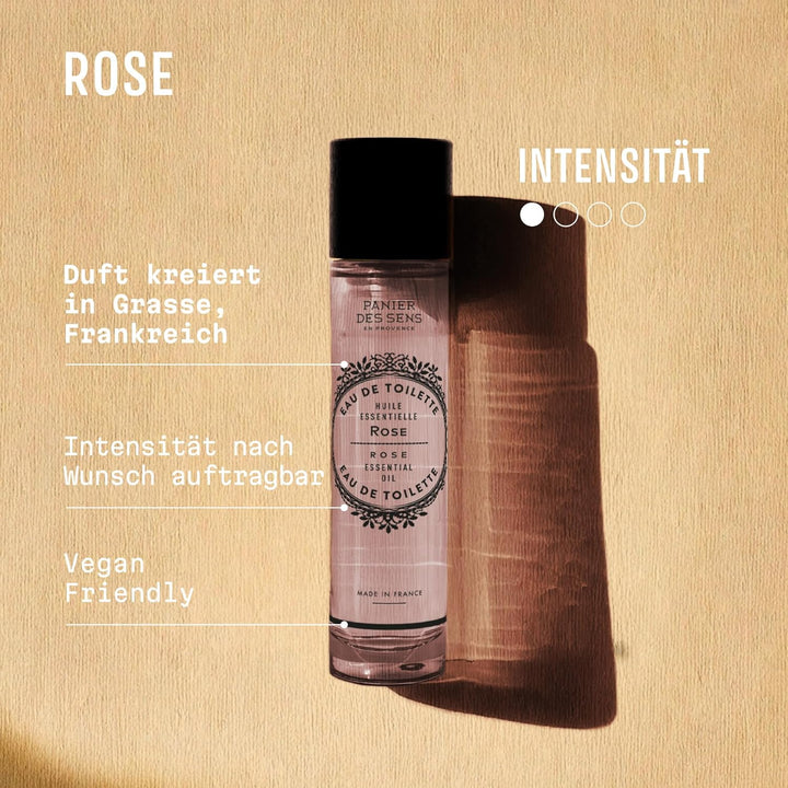 Panier des Sens Eau de toilette Damen Rose - Parfüm Damen - Naturkosmetik Made in France – 50ml, Ros