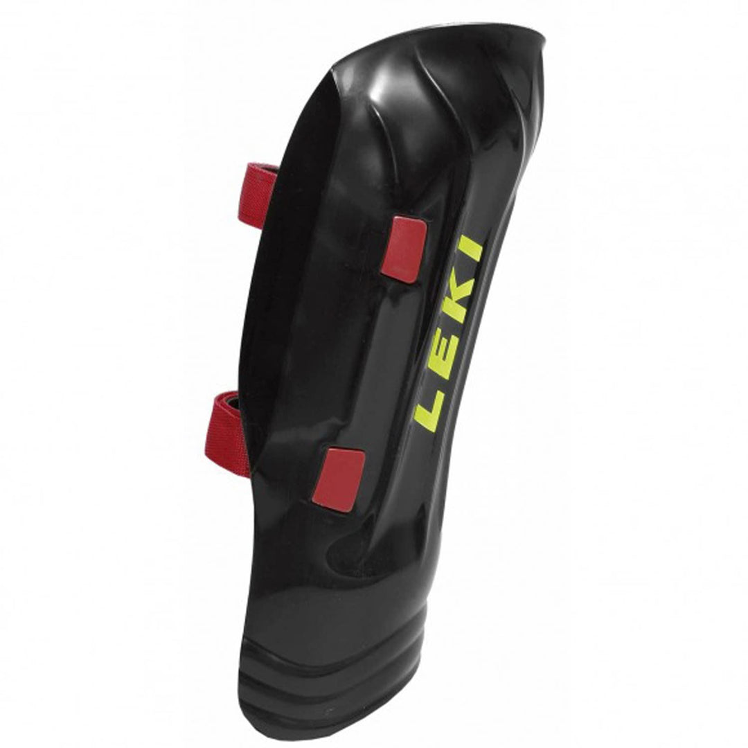 Leki Racing Shin Guard 4Race Junior Black/Neon Einheitsgrösse Schwarz, Einheitsgrösse Schwarz