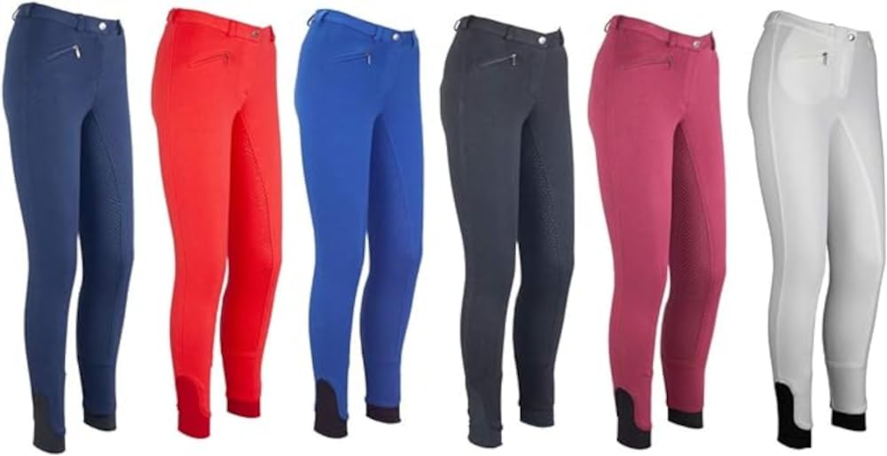 RL24 - Reithose für Damen Flex Basicline | Reiterhose mit Tasche &amp; Silikon-Vollbesatz | elastische &amp;