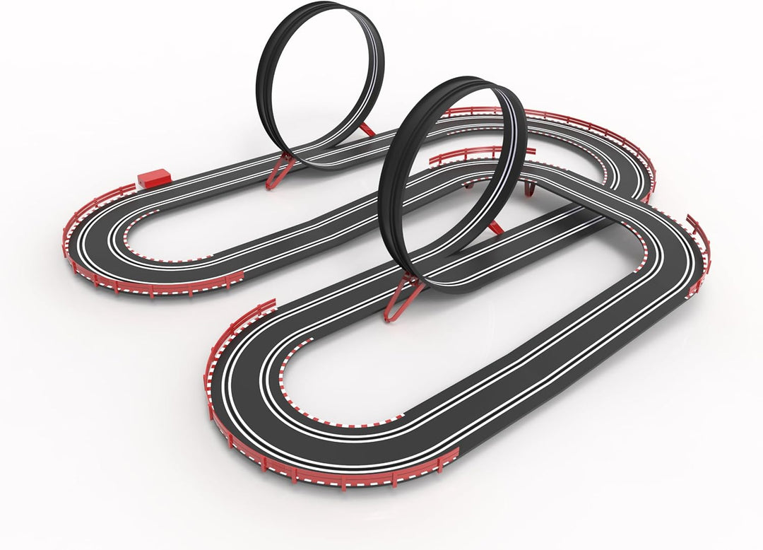 SCALEXTRIC - Compact Circuit - Komplette Rennstrecke - 2 Autos und 2 Fernbedienungen 1:43 (Formula R