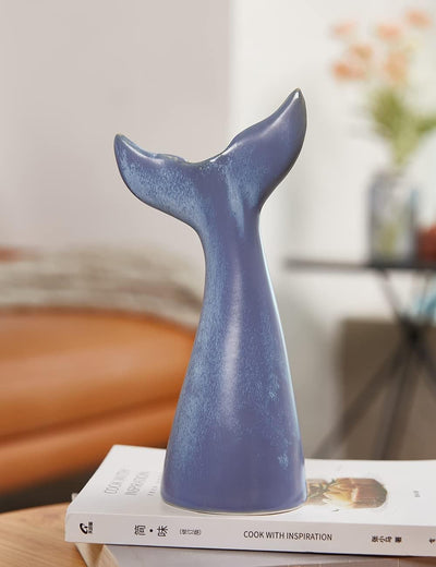 SEINHIJO Blume Vase Keramik Skulptur Statue Modern Dekor Wohnzimmer Kunst Geschenk Zuhause Art 28cm,