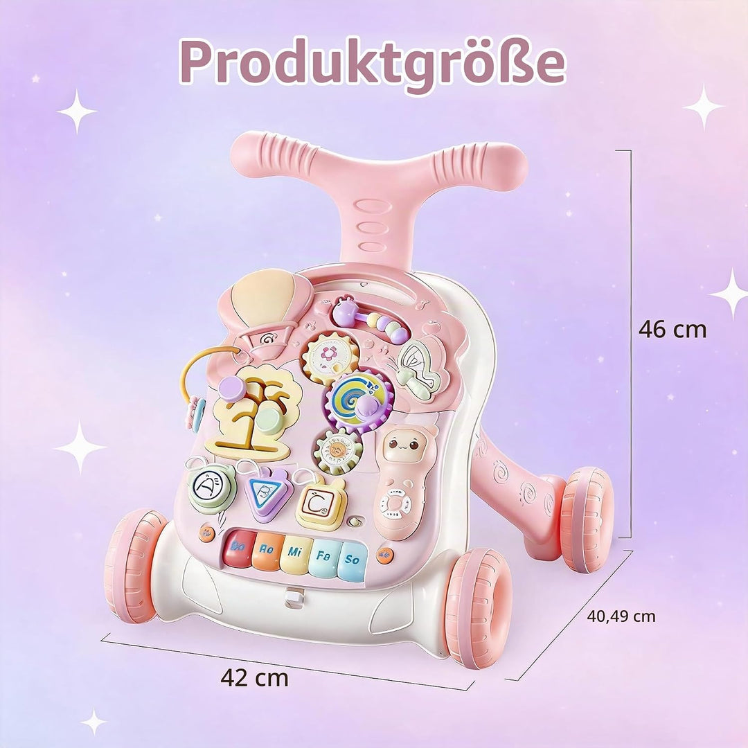 Lauflernhilfe, Baby-Früherziehungs-Aktivitätszentrum im Sitzen und Stehen, Verstellbarer Baby Speed