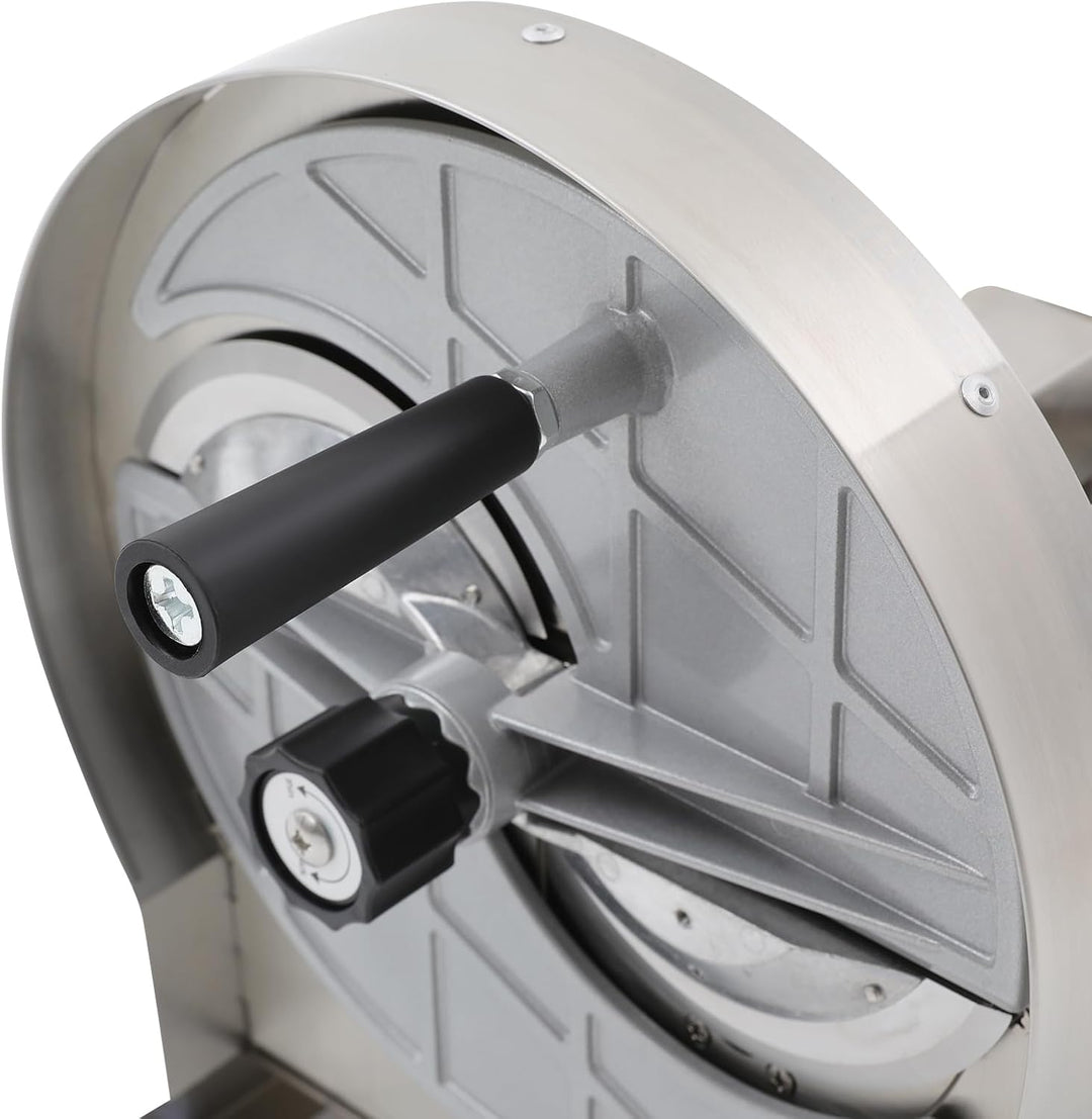 Gemüseschneidemaschine Tischgerät, Manuell Edelstahl-Schneidegerät mit 6 Saugnäpfen Ø 1-10 mm, Schni