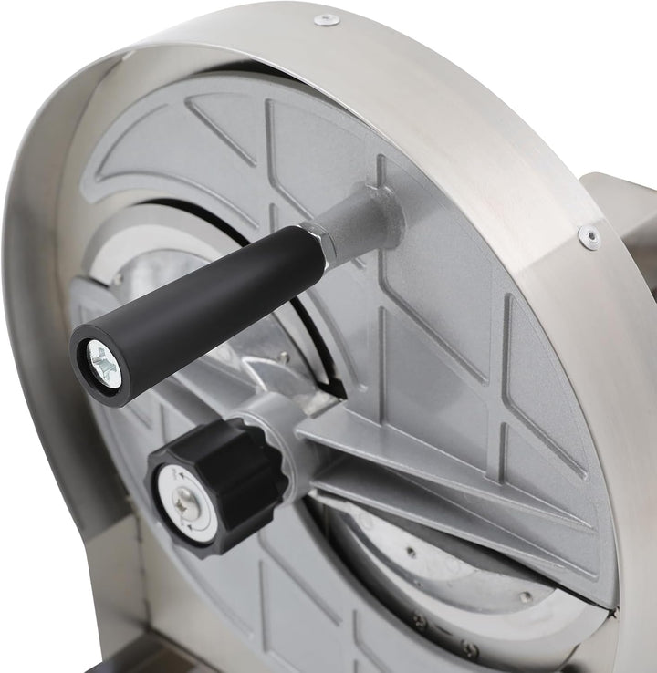 Gemüseschneidemaschine Tischgerät, Manuell Edelstahl-Schneidegerät mit 6 Saugnäpfen Ø 1-10 mm, Schni