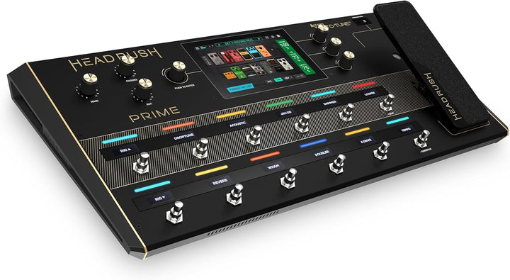 HeadRush Prime - Gitarren & Vocal Multi-Effekt-Pedal, Modelling-Prozessor mit Amp Cloner, Antares Au