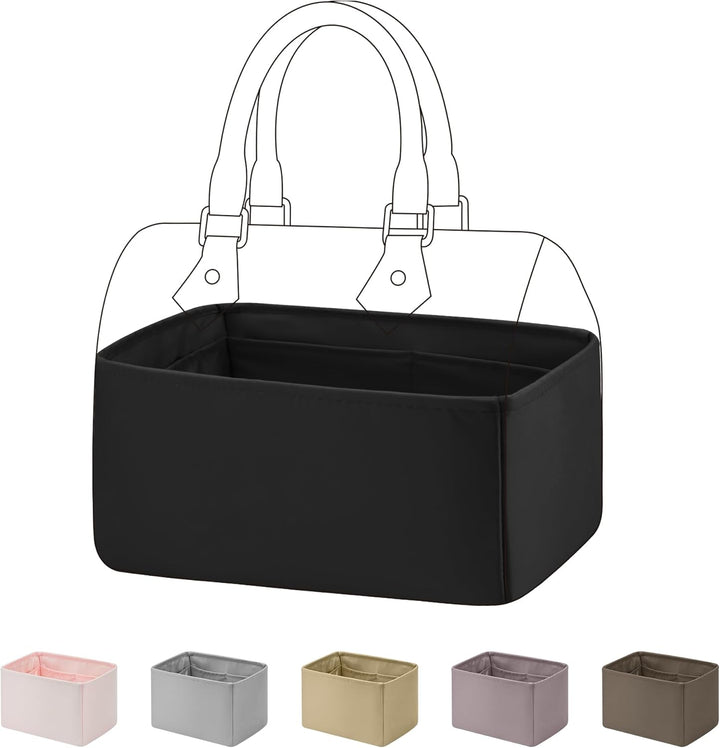 DGAZ Handtaschen Organizer Einsatz, Seide Handtaschenorganisator für LV Speedy Nano/20/25/30/35/40/4
