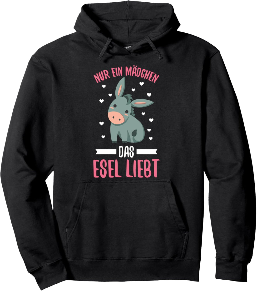 Nur Ein Mädchen Das Esel Liebt Bauernhof Spruch Pullover Hoodie