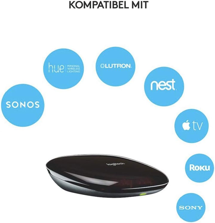 Logitech HARMONY HUB, Verwandelt Ihr Smartphone oder Tablet in eine Universalfernbedienung, Für Kabe