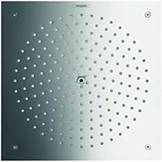 hansgrohe Raindance Air wassersparender Duschkopf, Kopfbrause Unterputz, Chrom, 1 Strahlart mit Wass