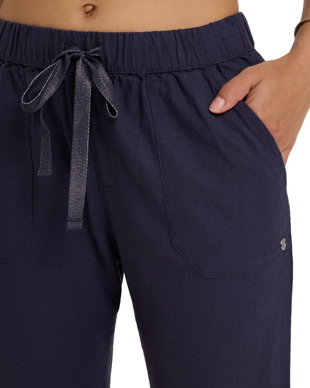 Roxy On The Seashore - Cargo Hose aus Leinen für Frauen Weiss XS Mood Indigo, XS Mood Indigo