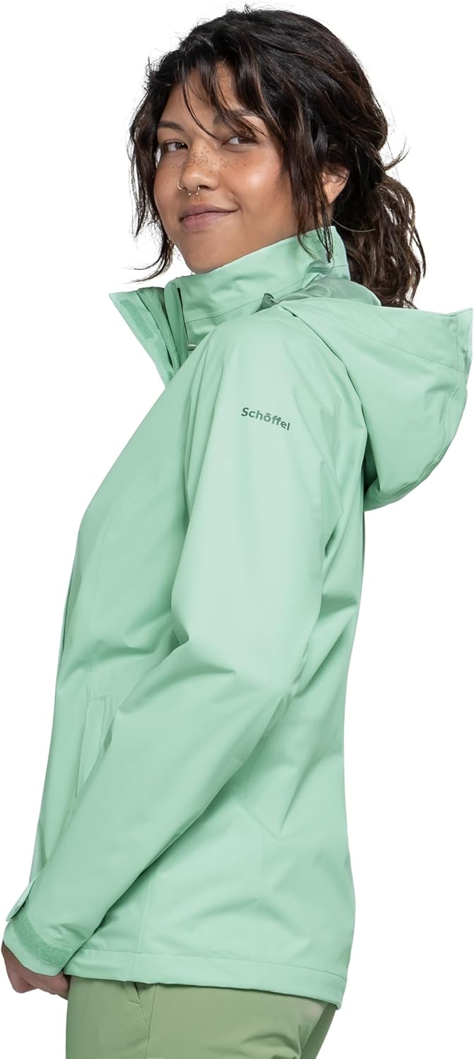Schöffel Damen Jacket Gmund L, wind- und wasserdichte Regenjacke, atmungsaktive Outdoor Jacke, Wande