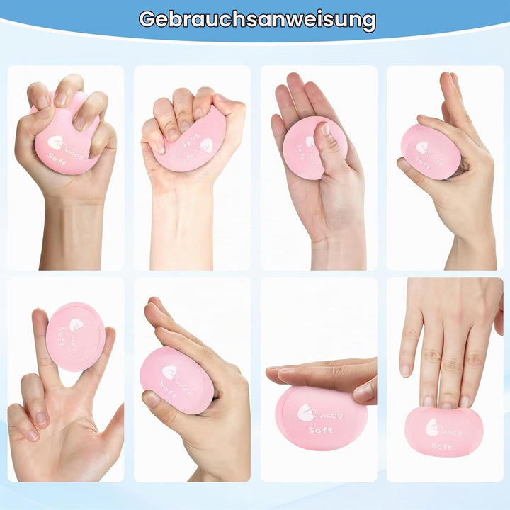 RYACO Handtherapie-Übungs-Stressball-Bundle – 3er-Set – Stressball mit dynamischem Widerstand und Gr