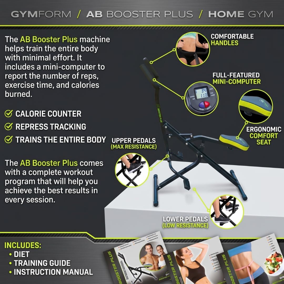 BEST DIRECT GYMFORM AB Booster, komplettes Krafttrainingsgerät, Cardio, Fitness zu Hause, multifunkt