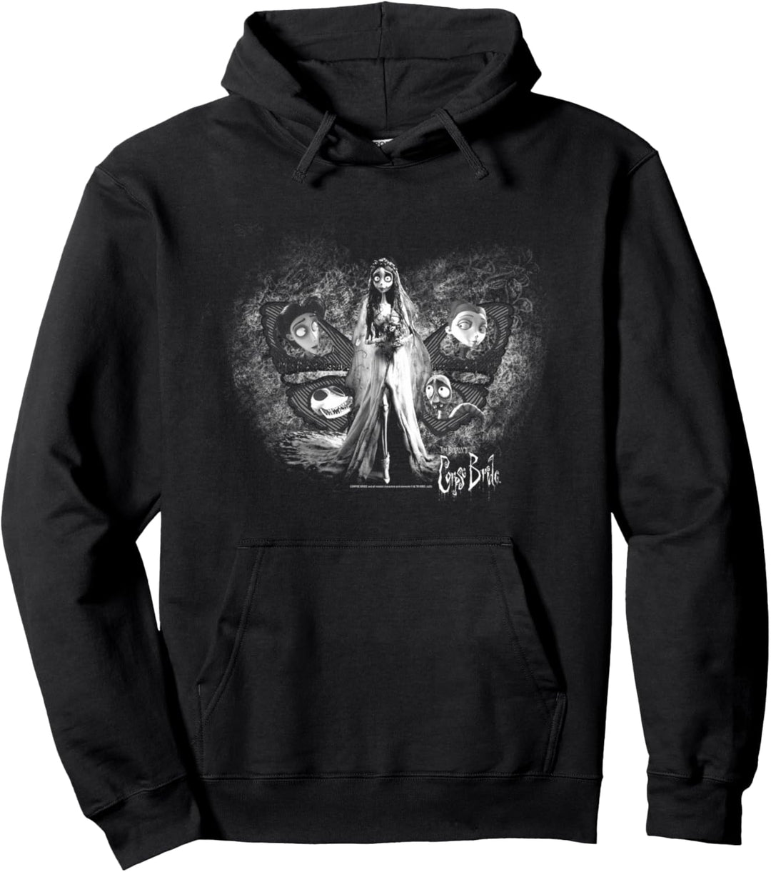 Halloween Corpse Bride Butterfly Pullover Hoodie