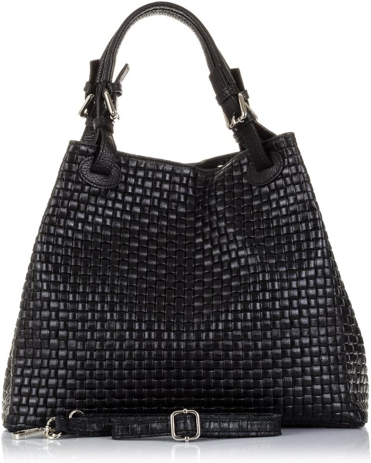 FIRENZE ARTEGIANI. Emanuela Damen-Tasche, echtes Leder, mit Schlangengravur, für Damen, hergestellt