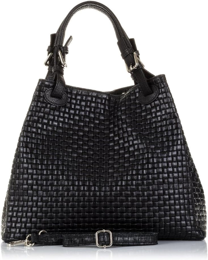 FIRENZE ARTEGIANI. Emanuela Damen-Tasche, echtes Leder, mit Schlangengravur, für Damen, hergestellt