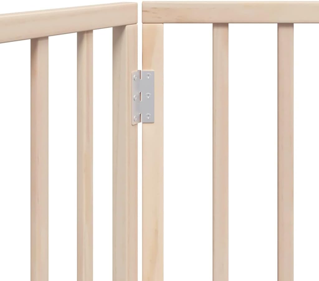 vidaXL Hundetor 3-TLG., Hundegitter Faltbar Pflegeleicht, Schutzgitter für Wohnzimmer Küche Treppe,