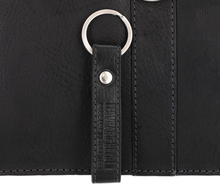 Leonhard Heyden Bergamo Aktentasche Leder 40 cm Laptopfach Schwarz, Schwarz