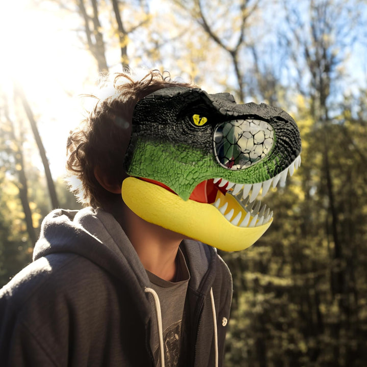 Lexibook, Dinosauriermaske, Beweglicher Kiefer, Realistisches Spielzeug mit Gebrüll und Lichteffekte