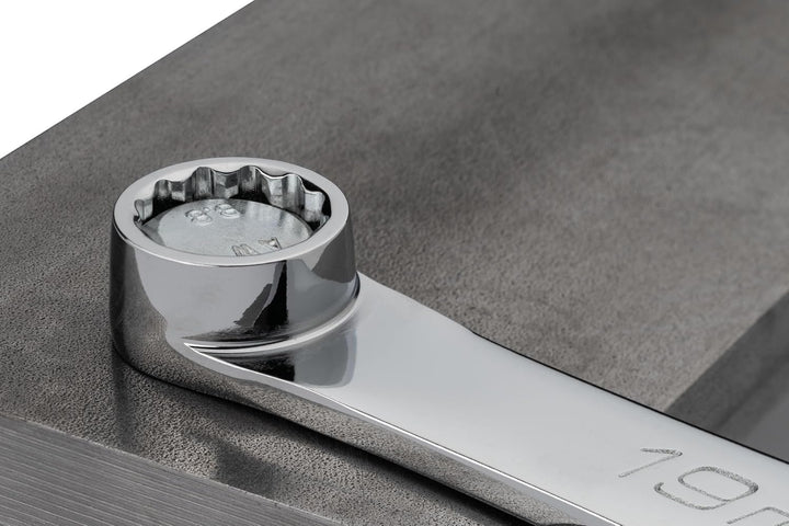 VIGOR Ratschen-Ringschlüssel V7031-16, extra lang, 16 mm SW, 362 mm Länge, 72 Zähne, verchromt und p