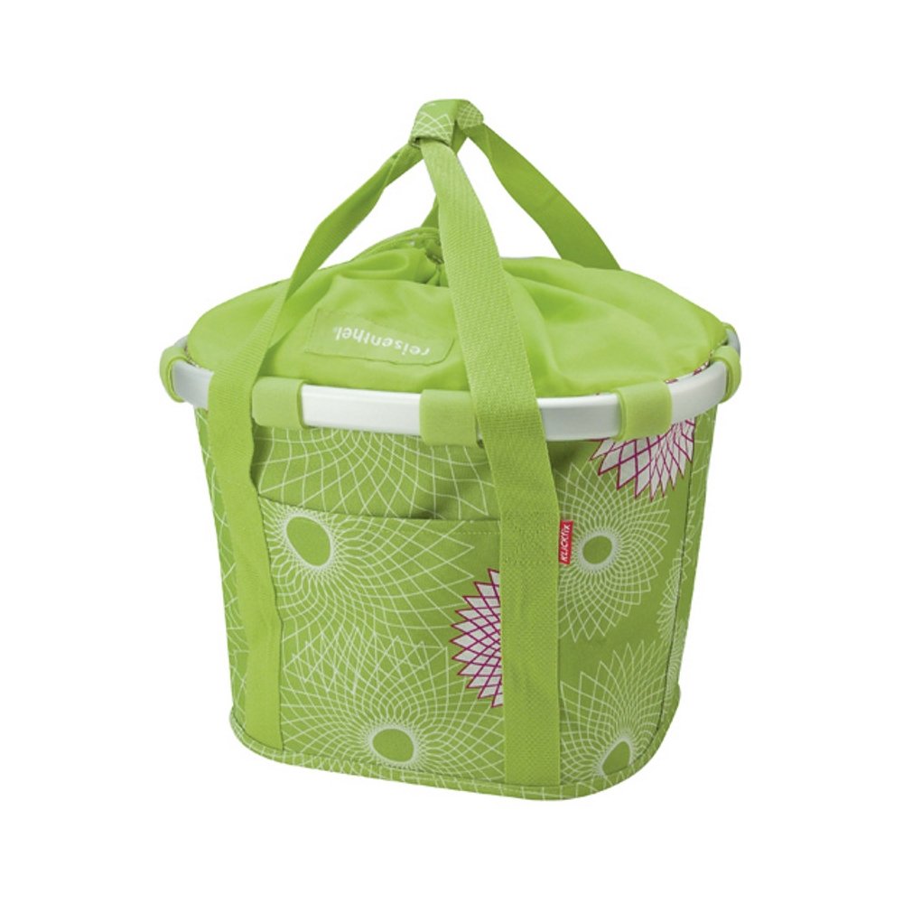 KLICKfix Damen Fahrradkorb Lime Grün Single, Lime Grün Single