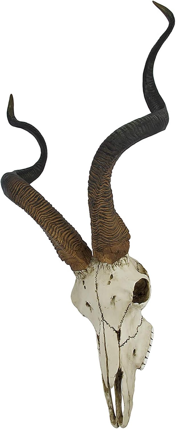 Things2Die4 african kudu antelope totenkopf wandsticker zum aufh?ngen cool twisted hörner Knochenfar
