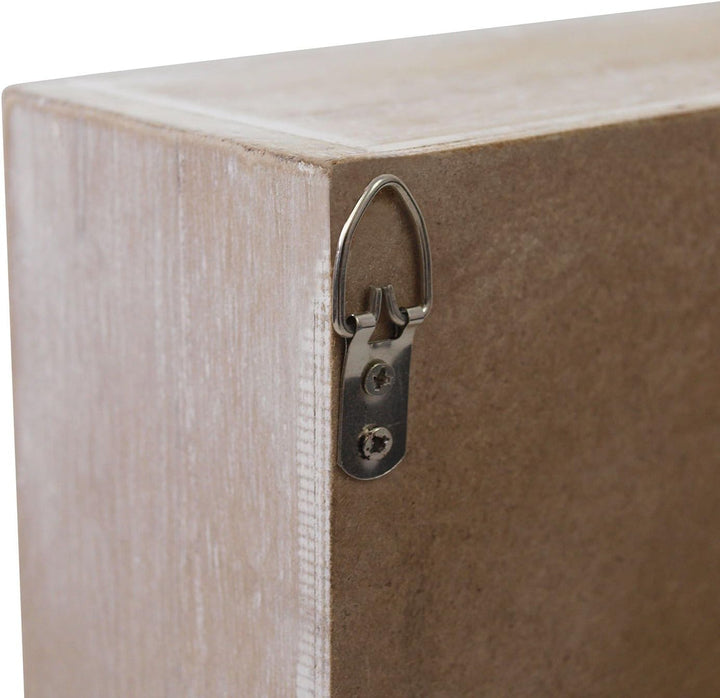 Wandorganizer 'In & Out' - Memoboard mit Schlüsselbrett und 2 Holztaschen, 48x36x7cm, Holz Memotafel